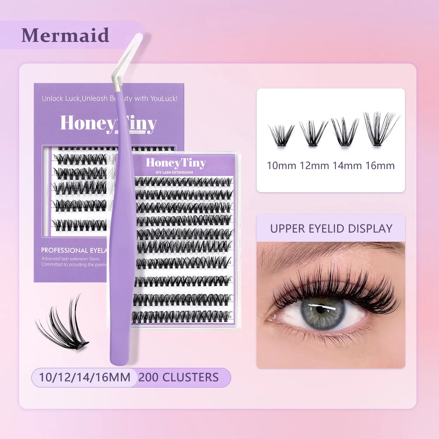 4 Styles of Adhesive-Free, Easy-To-Remove False Eyelashes 10Mm/12Mm/14Mm/16Mm Lightweight Options 24+ Sets with Lash Care Kit Natural, No-Makeup Look Effortless Application and Removal Flawless Cosmetic